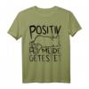 Mieze Katze POSITIV AUF MÜDE GETESTET - Lustiges Schlaf T-Shirt für Katzenliebhaber & Morgenmuffel
