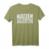 Katzen weil Menschen scheisse sind | Lustiges Statement T-Shirt für Katzenliebhaber und Züchter