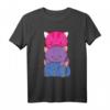 Bisexueller Stolz Kawaii Kitty Katze Anime T-Shirt - Unterstützung für LGBTQ & Pride Monat, Perfekt für Katzenliebhaber
