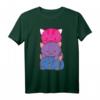 Bisexueller Stolz Kawaii Kitty Katze Anime T-Shirt - Unterstützung für LGBTQ & Pride Monat, Perfekt für Katzenliebhaber