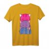 Bisexueller Stolz Kawaii Kitty Katze Anime T-Shirt - Unterstützung für LGBTQ & Pride Monat, Perfekt für Katzenliebhaber