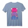 Bisexueller Stolz Kawaii Kitty Katze Anime T-Shirt - Unterstützung für LGBTQ & Pride Monat, Perfekt für Katzenliebhaber