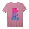 Bisexueller Stolz Kawaii Kitty Katze Anime T-Shirt - Unterstützung für LGBTQ & Pride Monat, Perfekt für Katzenliebhaber