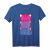 Bisexueller Stolz Kawaii Kitty Katze Anime T-Shirt - Unterstützung für LGBTQ & Pride Monat, Perfekt für Katzenliebhaber