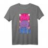 Bisexueller Stolz Kawaii Kitty Katze Anime T-Shirt - Unterstützung für LGBTQ & Pride Monat, Perfekt für Katzenliebhaber