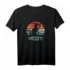 Prost Wein und Katzen Design mit durstiger Katze T-Shirt – Lustiges Tier- und Weinliebhaber-Shirt für Katzenmamas und -papas mit Humor