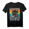 Lustiges Katzen T-Shirt mit Spruch für Katzenliebhaber und Morgenmuffel – Perfektes Geschenk für Weihnachten, Vatertag, Muttertag & Geburtstag