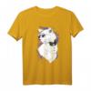 Katze mit Brille T-Shirt | Sommerliches Katzen Shirt als Geschenk für Tierliebhaber, Freunde und Familie