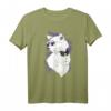 Katze mit Brille T-Shirt | Sommerliches Katzen Shirt als Geschenk für Tierliebhaber, Freunde und Familie