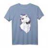 Katze mit Brille T-Shirt | Sommerliches Katzen Shirt als Geschenk für Tierliebhaber, Freunde und Familie