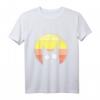 Schwarze Katze über Vintage- und Retro-Sonnenuntergang T-Shirt – Lustiges Katzenmotiv, perfektes Geschenk für Katzenfans zu Weihnachten, Valentinstag & Geburtstag