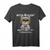 Guten Morgen Dünnes Eis Freundchen Katze T-Shirt – Lustiger Spruch für Katzenfans, Morgenmuffel und Kaffeeliebhaber