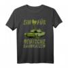 Ein Herz für Deutsche große Katzen Panzerauto T-Shirt - Das perfekte Geschenk für Tankfans, Panzerfahrer und Militärliebhaber