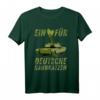 Ein Herz für Deutsche große Katzen Panzerauto T-Shirt - Das perfekte Geschenk für Tankfans, Panzerfahrer und Militärliebhaber