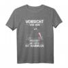 Herren Katzen T-Shirt - Vorsicht Vor Dem Herrchen Die Katze Ist Harmlos, Lustiges Geschenk für Katzenliebhaber und Katzenpapas