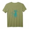 Gepunktete Katze T-Shirt - Modernes Popartdesign für Katzenliebhaber und Katzenmuttis