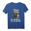 Lustiges Katzen Spruch T-Shirt mit Katzenhaaren – Perfektes Geschenk für Katzenliebhaber, Katzenmamas & Papas zu Weihnachten oder Geburtstag