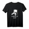 Karate Katzen Sport T-Shirt für Kinder, Jugendliche, Männer und Frauen – Perfekt für Karate- und Katzenliebhaber