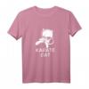 Karate Katzen Sport T-Shirt für Kinder, Jugendliche, Männer und Frauen – Perfekt für Karate- und Katzenliebhaber