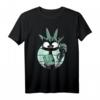 Lustiges Schwarze Katze T-Shirt mit Freiheitsstatue - Süßes Katzen Design für USA Fans und Tierliebhaber