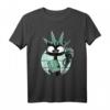 Lustiges Schwarze Katze T-Shirt mit Freiheitsstatue - Süßes Katzen Design für USA Fans und Tierliebhaber