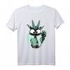Lustiges Schwarze Katze T-Shirt mit Freiheitsstatue - Süßes Katzen Design für USA Fans und Tierliebhaber
