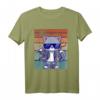 Lustiges Retro Katzen T-Shirt - Vintage Cat Design für Katzenliebhaber, Katzenmama & Katzenpapa, Perfekt als Geschenk