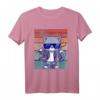 Lustiges Retro Katzen T-Shirt - Vintage Cat Design für Katzenliebhaber, Katzenmama & Katzenpapa, Perfekt als Geschenk