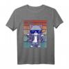 Lustiges Retro Katzen T-Shirt - Vintage Cat Design für Katzenliebhaber, Katzenmama & Katzenpapa, Perfekt als Geschenk