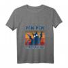 Lustiges Pew Pew Madafakas Katzen T-Shirt mit V-Ausschnitt – Sommerliches Vintage Katzenmotiv für Frauen und Männer, perfekte Geschenkidee für Katzenliebhaber und Humor-Fans