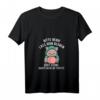 Lass Hirn regnen oder Steine Katze T-Shirt mit V-Ausschnitt - Lustiger Spruch für genervte Menschen und Katzenliebhaberinnen