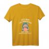 Lass Hirn regnen oder Steine Katze T-Shirt mit V-Ausschnitt - Lustiger Spruch für genervte Menschen und Katzenliebhaberinnen