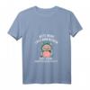 Lass Hirn regnen oder Steine Katze T-Shirt mit V-Ausschnitt - Lustiger Spruch für genervte Menschen und Katzenliebhaberinnen
