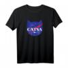 Catsa Katze Universe Platz T-Shirt – Perfektes Geschenk für Katzenliebhaber & Space-Fans, Galaxie & Astronomie T-Shirt