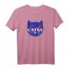 Catsa Katze Universe Platz T-Shirt – Perfektes Geschenk für Katzenliebhaber & Space-Fans, Galaxie & Astronomie T-Shirt