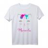 Manuela Namen Geschenk buntes Kätzchen Katze - Personalisierbares T-Shirt für Katzenliebhaberinnen und Geburtstagsfeiern