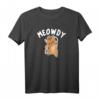 Meowdy Howdy Katze Cowboy mit Lasso - Lustiges und Süßes Tiermotiv T-Shirt für Katzenliebhaber und Western-Fans