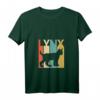 Damen Lustiges Luchs Katzen-Kostüm – Vintage Lynx Katzen-T-Shirt mit V-Ausschnitt, vielseitig als Pyjama oder Tierliebhaber-Geschenk
