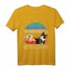 Best Cat Dad Ever Katzenpapa T-Shirt - Lustiges Vintage Design für Katzenväter, ideal für Vatertag & Geburtstagsgeschenke