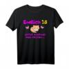 Endlich 18 Jahre Katze Katzen Mädchen Faul Lustig T-Shirt - Witziges Geburtstagsgeschenk für Volljährige