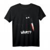 Lustiges schwarze Katze mit Messer T-Shirt – Perfekt für Halloween, Kostümpartys & Katzenliebhaber mit Humor