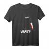 Lustiges schwarze Katze mit Messer T-Shirt – Perfekt für Halloween, Kostümpartys & Katzenliebhaber mit Humor