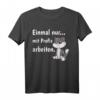 Lustiges Katzen Beruf T-Shirt - Einmal Mit Profis Arbeiten für Krankenschwestern, Erzieherinnen, Friseurinnen & mehr, ideales Geschenk zu Weihnachten & Geburtstag