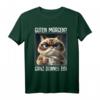 Kaffee Morgenmuffel Mitarbeiter Spruch Lustig Katze Geschenk T-Shirt – Ironisches Witzshirt für Arbeit, Teenager & Katzenfreunde