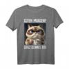 Kaffee Morgenmuffel Mitarbeiter Spruch Lustig Katze Geschenk T-Shirt – Ironisches Witzshirt für Arbeit, Teenager & Katzenfreunde