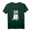 Katze mit Mundschutz Atemschutz Maske T-Shirt – Lustiges Geschenk für Katzenliebhaber und Tierfreunde zu Geburtstag, Weihnachten, Vatertag & Muttertag