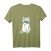 Katze mit Mundschutz Atemschutz Maske T-Shirt – Lustiges Geschenk für Katzenliebhaber und Tierfreunde zu Geburtstag, Weihnachten, Vatertag & Muttertag