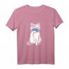 Katze mit Mundschutz Atemschutz Maske T-Shirt – Lustiges Geschenk für Katzenliebhaber und Tierfreunde zu Geburtstag, Weihnachten, Vatertag & Muttertag