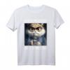 Kaffee Morgenmuffel Mitarbeiter Spruch Lustig Katze Geschenk T-Shirt - Ironischer Spruch für Büro, Teenager & Katzenliebhaber