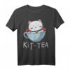 Kit Tea Kitten Katzen T-Shirt & Tasse – Lustiges Katzen Mountain Design für Katzenliebhaber, Geburtstags- und Tag-der-Katze-Geschenk